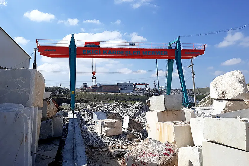 32 Ton Gantry Crane Presented to our Customer Usage in Marble Sector.
